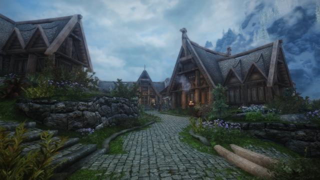 Зелена трава Вайтрана / Green Grass in Whiterun для Skyrim SE-AE