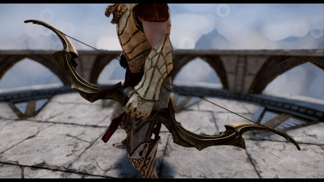 HD Лук та щит Ауріеля / Auriel's Shield and Bow and Ghosu's Auriel's Armory HD - SE для Skyrim SE-AE