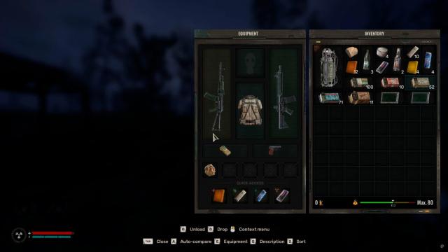 Faster backpack for Stalker 2
