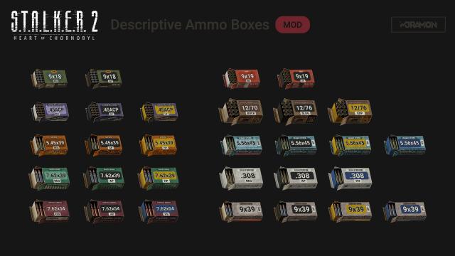 Descriptive Ammo Boxes для Stalker 2