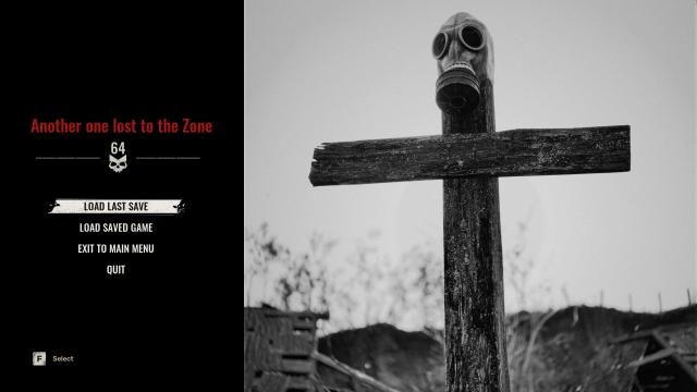 New Death Screen - Grave