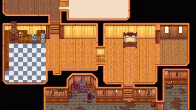 Farmhouse Basement Mod для Stardew Valley