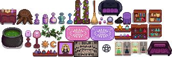 Готический интерьер / Witchy-Gothic Interior для Stardew Valley