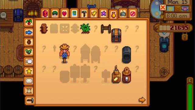 Crafting Collections Page для Stardew Valley