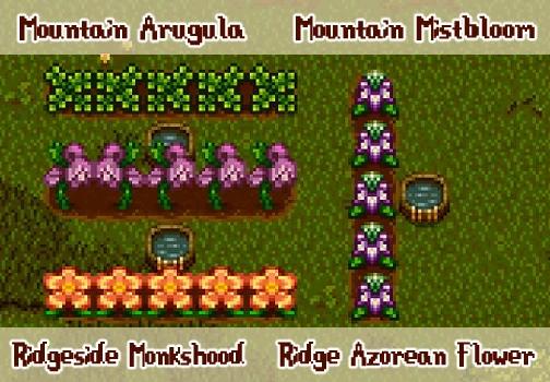 Ridgeside Forage Crops для Stardew Valley