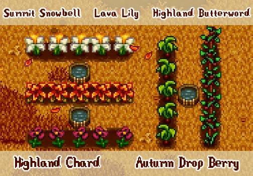 Ridgeside Forage Crops для Stardew Valley