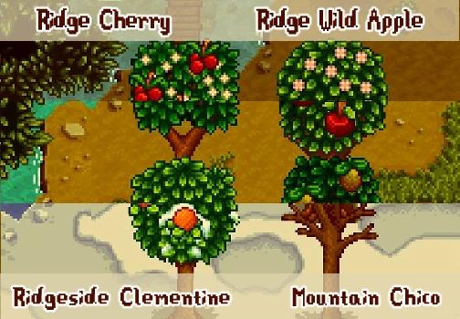 Ridgeside Forage Crops для Stardew Valley