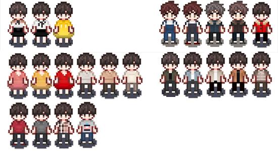 BB's shirts mod for Stardew Valley