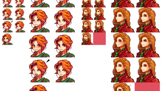 Kal&rsquo;s Marriage Candidates Portraits для Stardew Valley