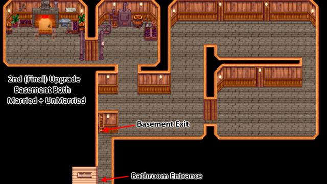 FarmHouseExtended (Interior Only)(Working Bathrooms Regen Capable) for Stardew Valley