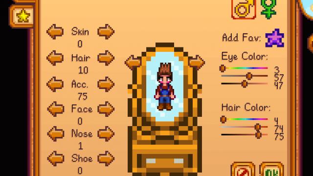 Get Glam - Настройки внешности персонажа для Stardew Valley