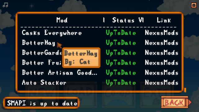 Mod Update Menu - Меню обновления модов для Stardew Valley
