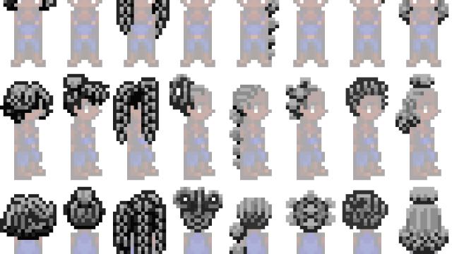Натуральные прически / Natural Hairstyles для Stardew Valley