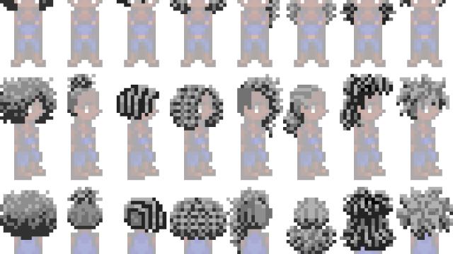 Натуральные прически / Natural Hairstyles для Stardew Valley
