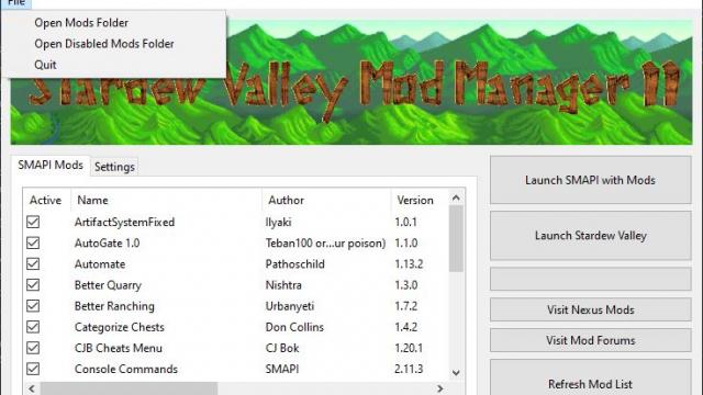 Stardew Valley Mod Manager 2