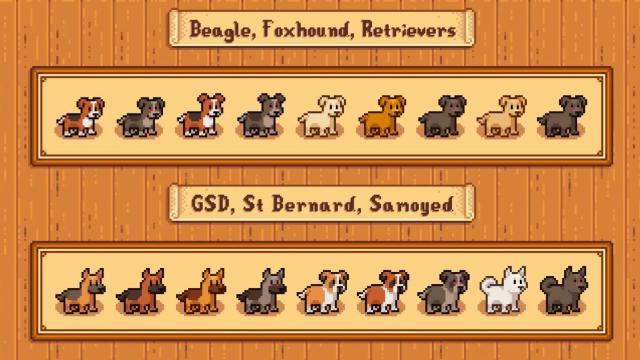 Elle's Cuter Dogs for Stardew Valley