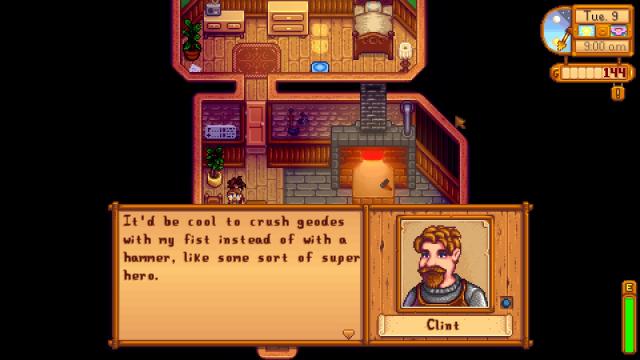 Clint Narrative Overhaul for Stardew Valley