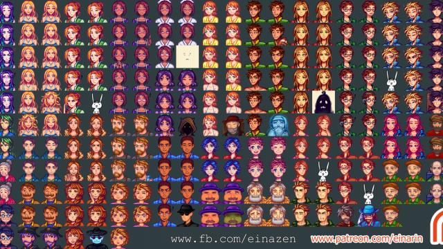 Einari&rsquo;s Portraits Mod - ALL Villagers для Stardew Valley