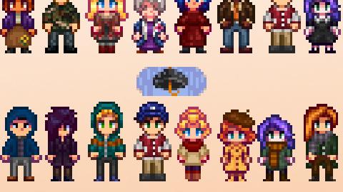 Seasonal Villager Outfits for Stardew Valley