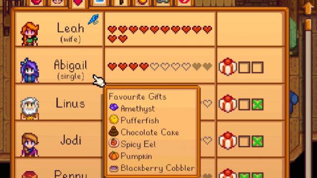 Gift Taste Helper for Stardew Valley