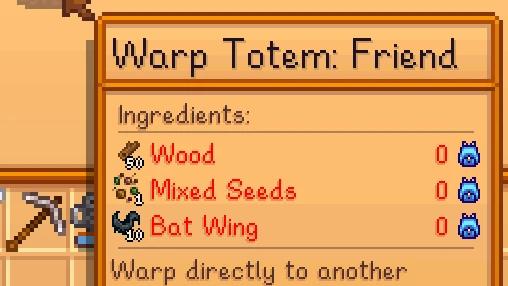 Warp Totem to Other Player