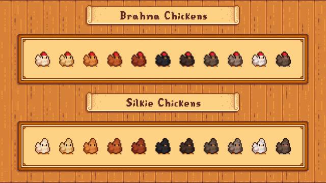 Elle's Cuter Coop Animals for Stardew Valley