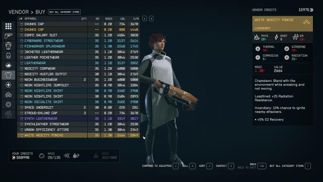 Perk Up - Legendary Drip for Starfield