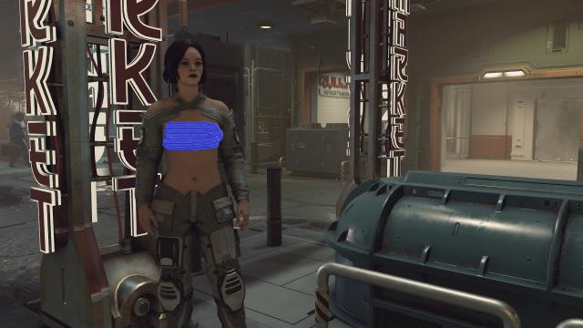 Topless Engineer Outfit for Starfield
