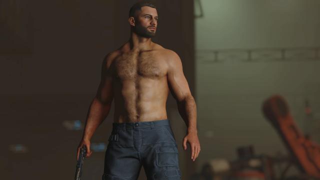 DA - Muscular Male Tone Body Texture - Normal Map 4k для Starfield