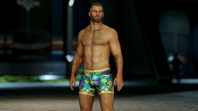 DA - Muscular Male Tone Body Texture - Normal Map 4k для Starfield