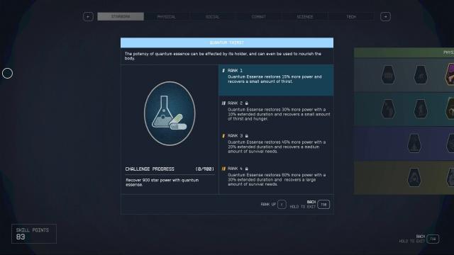 Starborn Perk Tree for Starfield