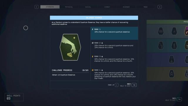 Starborn Perk Tree for Starfield