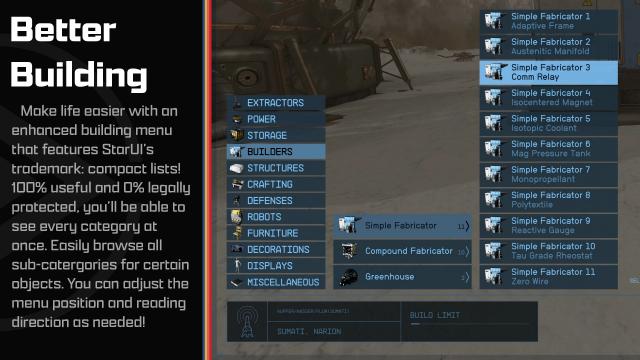 StarUI Outpost для Starfield