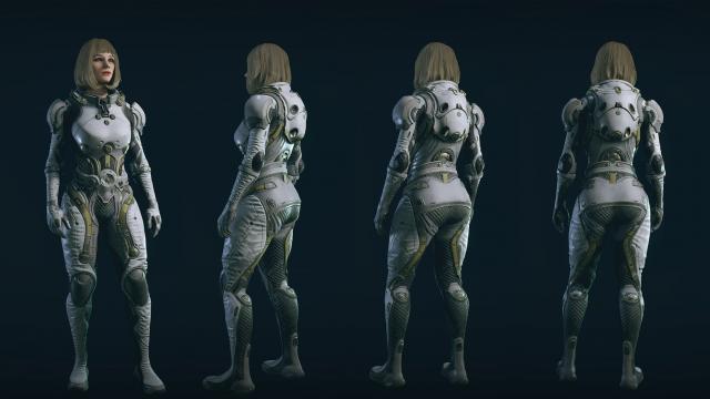 A fuller spacesuit starborn for Starfield