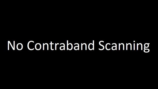No Contraband Scanning for Faction Members