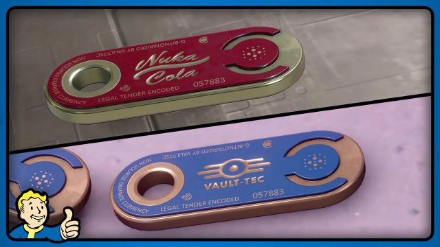 Fallout Themed Credit Sticks (Vault-Tec and Nuka-Cola) for Starfield