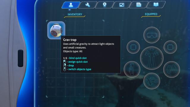 -  Grav Trap Improved for Subnautica