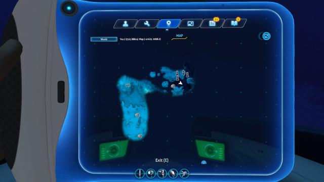 Map for Subnautica