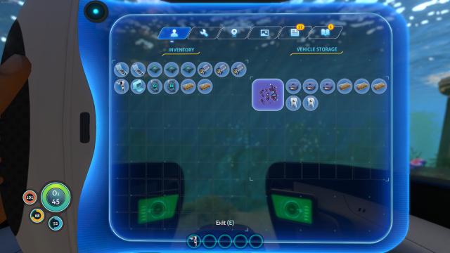 Better Vehicle Storage for Subnautica