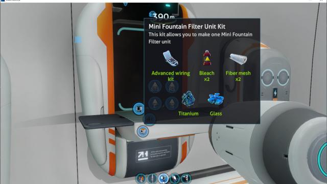 Alterra Electrical Mini Fountain Filter for Subnautica