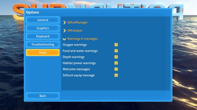 Warnings Disabler for Subnautica