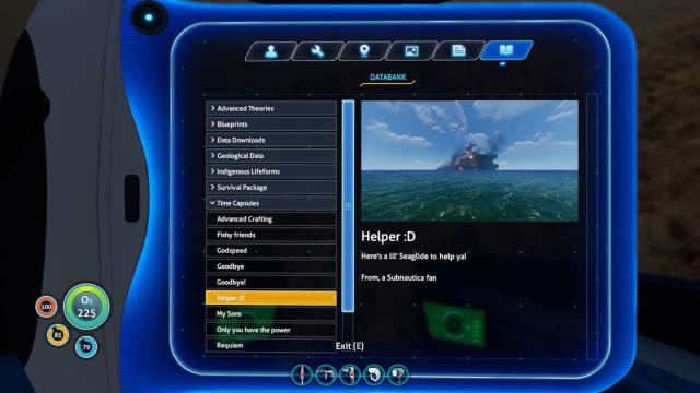 Time Capsule Scanner for Subnautica
