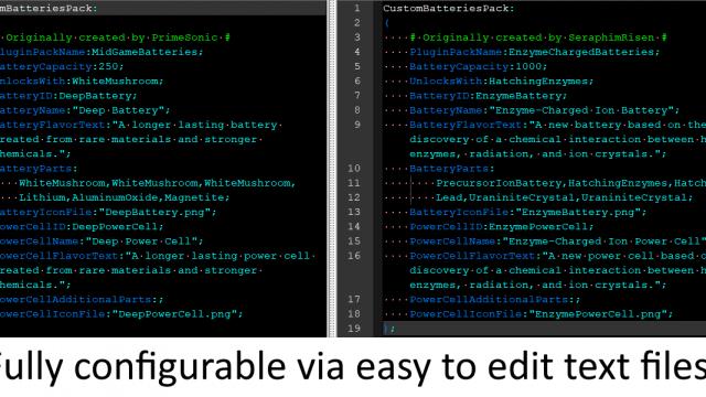 CustomBatteries for Subnautica