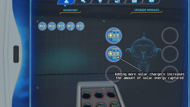 Cyclops Solar Upgrades for Subnautica