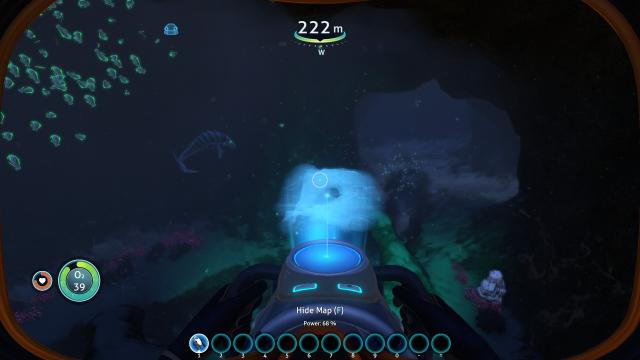 Seaglide Map Controls for Subnautica