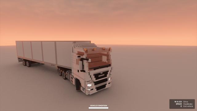 MAN TGX Truck with trailer