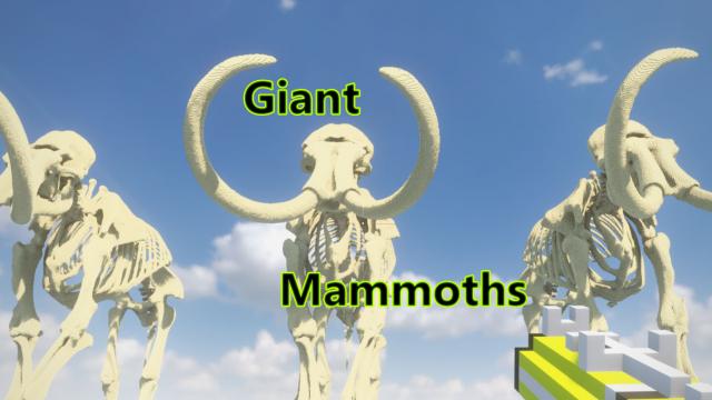 Шкілети мамонтів / Giant Wooly Mammoths для Teardown