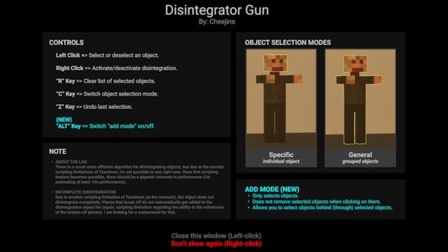 Дезінтегратор / Disintegrator Gun для Teardown