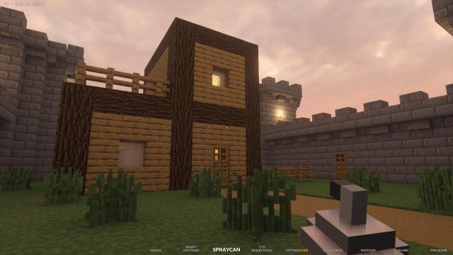 Маленький замок / Small Minecraft Castle для Teardown