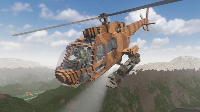 AS350 With Minigun (from Aircraft Spawner Mod)